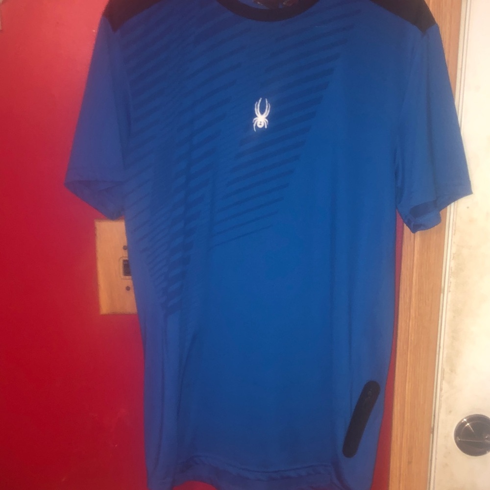 Spyder Men's Blue Performance Shirt New without tag